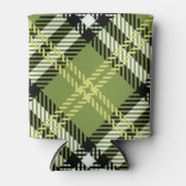 グリーンアイリッシュプレイドパターン 缶クーラー (正面)