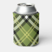 グリーンアイリッシュプレイドパターン 缶クーラー (缶裏面)