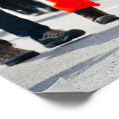 グリーンアイリッシュ・ウルフハウンド・ドッグ・セント・パトリックの日パレード ポスター (角)