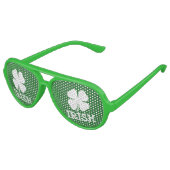 グリーンアイリッシュSt patricks dayシャムロックパーティーシェード アビエーターサングラス (アングル)