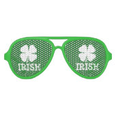 グリーンアイリッシュSt patricks dayシャムロックパーティーシェード アビエーターサングラス (正面)