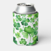 グリーンアイルランドシャームロックアイリッシュ姓カスタム名 缶クーラー (缶裏面)
