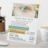 グリーンアイ、オプティシャン、テクニカルプラクティショナー 台座サイン (インサイチュ)