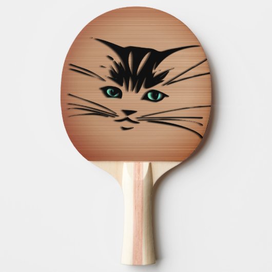グリーンアイ・キャット・ラスティック 卓球ラケット (正面)