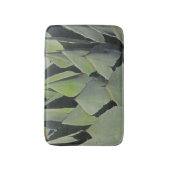 グリーンアガ葉ブ植物写真南西 バスマット (正面縦)