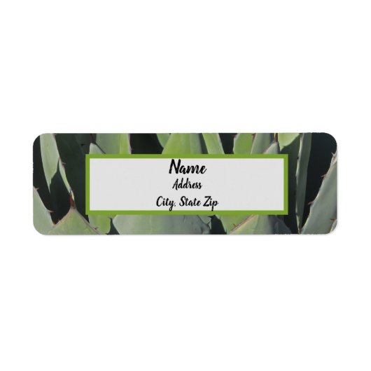 グリーンアガ葉ブ植物写真南西 ラベル (正面)