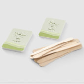 グリーンアクアグラディエントパステル結婚式の引き出物 モダン ハンドファン (組立なし)