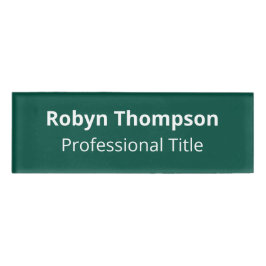 グリーンアクリル名タグ磁性3x1プロフェッショナル 名札