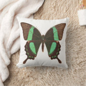 グリーンアゲハチョウ蝶 クッション (ブランケット)