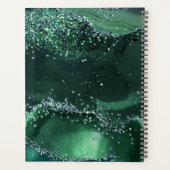 グリーンアゲート大理石モノグラム2025 プランナー手帳 (裏面)