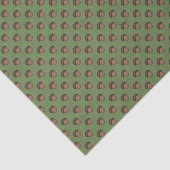 グリーンアコーンパターン（の模様が）あるティッシュペーパー 薄葉紙 (詳細)