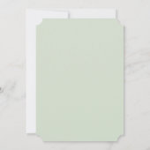 グリーンアジサイのカスタムウェディング招待状 招待状 (裏面)