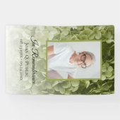 グリーンアジサイフローラお祝いオブライフ葬儀 横断幕 (横)