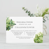 グリーンアジサイフローラバタフライリハーサルディナー 招待状 (スタンド正面)