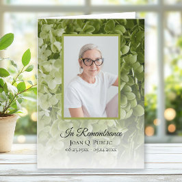 グリーンアジサイフローラ葬儀サービス折り畳み プログラム