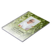 グリーンアジサイフローラ葬儀記念ゲストブック ノートブック (左側)