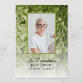 グリーンアジサイフローラ葬祭慰霊祭 プログラム (正面)