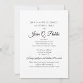 グリーンアジサイ水彩生活葬式パーティー 招待状 (裏面)