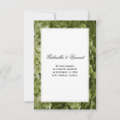 グリーンアジサイ花結婚のお知らせ 案内状 (正面)