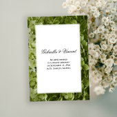 グリーンアジサイ花結婚のお知らせ 案内状
