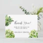 グリーンアジランシアリハーサルディナーサンキューカード 招待状 (スタンド正面)