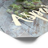 グリーンアスパラガスとイチゴ ポスター (角)