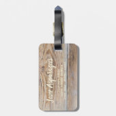 グリーンアスパラガスとイチゴ ラゲッジタグ (裏面縦)