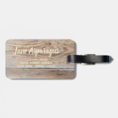 グリーンアスパラガスとイチゴ ラゲッジタグ (裏面横)