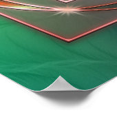 グリーンアズザグラスプリント ポスター (角)