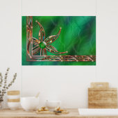 グリーンアズザグラスプリント ポスター (キッチン)