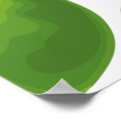 グリーンアップルのシームレスなパターン ポスター (角)