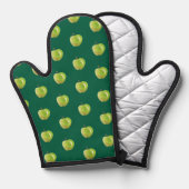 グリーンアップルオーブンミット 鍋つかみ (正面/裏面)