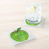 グリーンアップルコースター ガラスコースター (アングル)