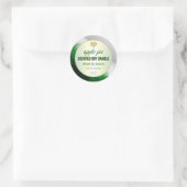 グリーンアップルパイ揚げ大豆キャンドル製品ラベル ラウンドシール (バッグ)