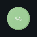 グリーンアップルパーソナライズされたマグネット マグネット<br><div class="desc">緑のリンゴを思い出させる美しい緑の色合い。一部の製品はまた、一致する緑のリンゴと白い水玉模様を組み込む。テキストや空白のイメージに対応したキャンバス。</div>