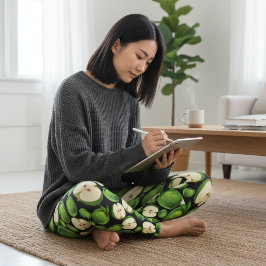 グリーンアップルプリントレギンス レギンス