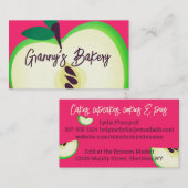 グリーンアップル料理ベーキング果物業 名刺 (正面/裏面)