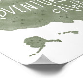 グリーンアドベンチャー待ちアメリカ地図キッズルームデコール ポスター (角)