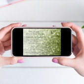 グリーンアナベルアジサイ結婚のリハーサルディナー 招待状