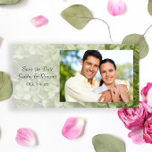 グリーンアナベルアジサイ結婚式の日付を保存 セーブザデート