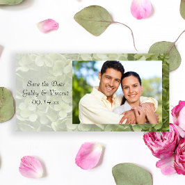 グリーンアナベルアジサイ結婚式の日付を保存 セーブザデート