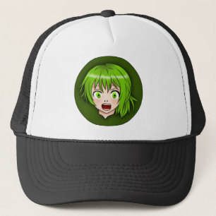 グリーンアニメガール キャップ