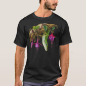 グリーンアノールとフクシア Tシャツ (正面)