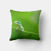 グリーンアノールリザードとの出会い クッション (裏面)