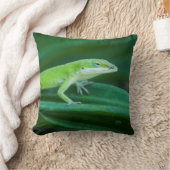 グリーンアノールリザード クッション (ブランケット)