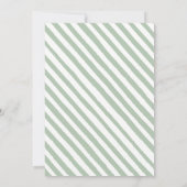 グリーンアフリカ系アメリカ人の熱気球のベビーシャワー 招待状 (裏面)