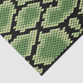 グリーンアフリカ野生動物ヘビ動物プリントパターン 薄葉紙 (詳細)