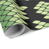 グリーンアフリカ野生生物のヘビアニマルプリントパターン ラッピングペーパー (ロールコーナー)