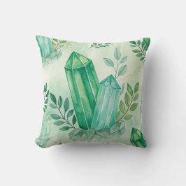 グリーンアベンチュリンと離れデザインアクセント枕 クッション