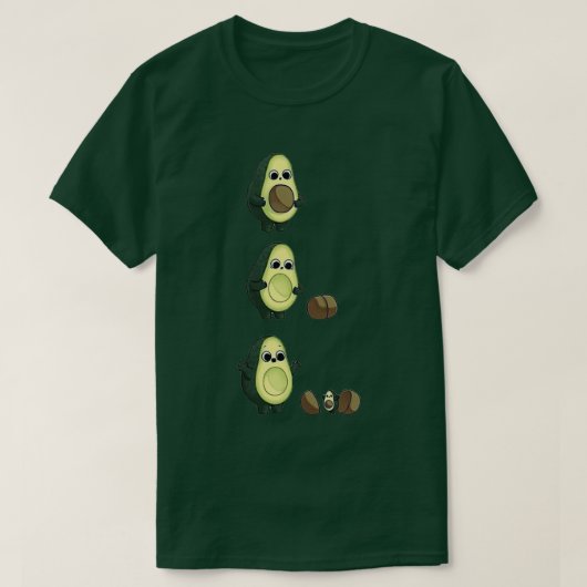 グリーンアボカクラシックドTシャツ Tシャツ (デザイン正面)